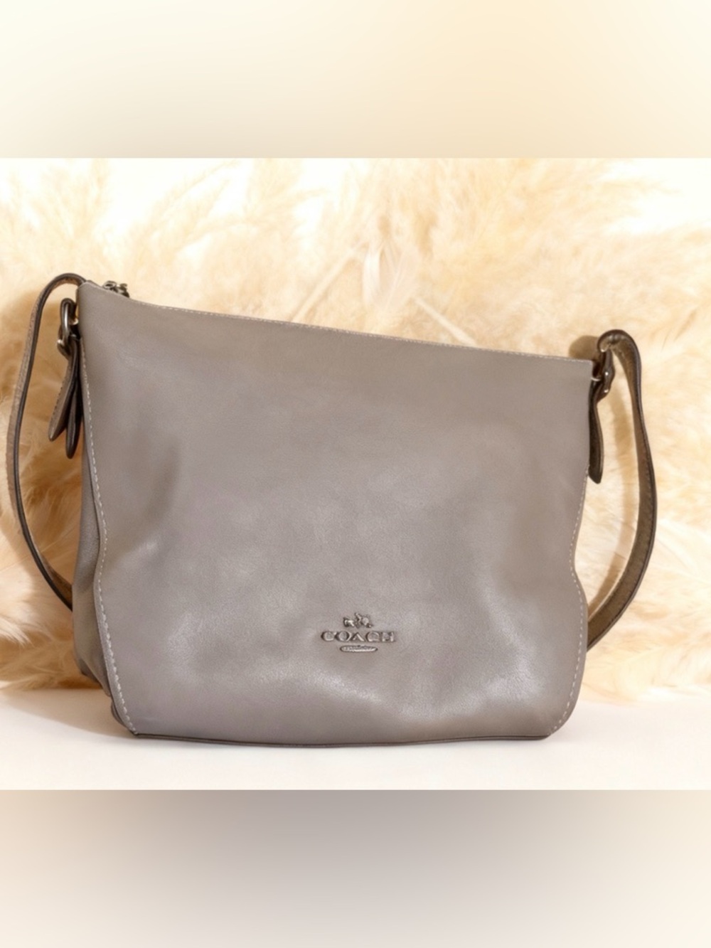 COACH Soft Leather Shoulder Bag